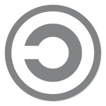 Copyleft - information wants to be free stickers