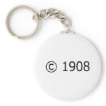 Copyright 1908 keychains