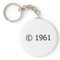 Copyright 1961 key chain