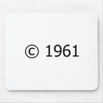 Copyright 1961 mouse pad