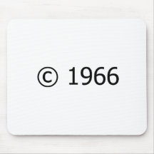 Copyright 1966 mouse pad