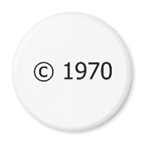 Copyright 1970 refrigerator magnet