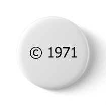 Copyright 1971 pinback buttons