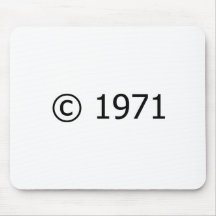 Copyright 1971 mouse pads