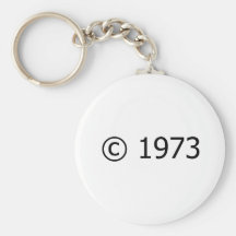 Copyright 1973 keychain
