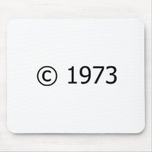Copyright 1973 mouse mat