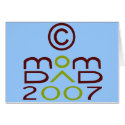 copyright mon & Dad Blue cards