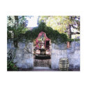 Coquina Wall coutyard in Old Saint Augustine Villa postcards