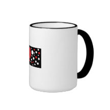 Coração vermelho caneca