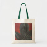 Coral and Green Palms Tote Bags