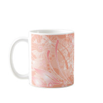 coral flowers mugs