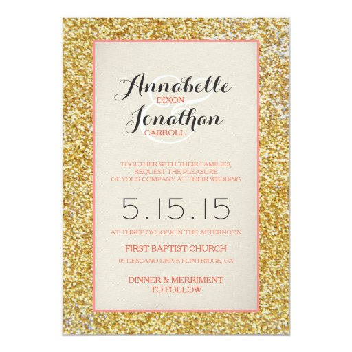 gold glitter wedding invitations uk coral gold glitter wedding announcement invitation zazzle gold glitter wedding invitations uk coral gold glitter wedding announcement invitation zazzle