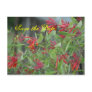Coral Honeysuckle Save the Date Post Cards