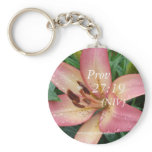 coral lily keychain-customise
