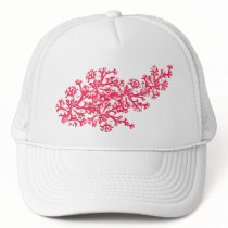 Coral Motif Trucker Hats