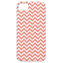 Coral Pink Peach Chevron iPhone 5 Case