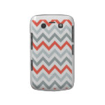 Coral Pink Peach Tri Tone Chevron iPhone 3 Case casemate cases