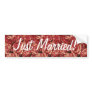 Coral Reds Roses Bouquet, floral, template Bumper Stickers