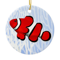 Coral Reef Red Clown Anenome Fish Ornament