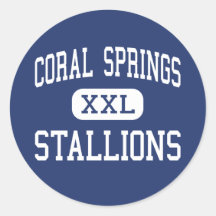 Coral Springs Stallions Middle Coral Springs Sticker