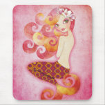 Coraleen, Mermaid in Pink mousepads