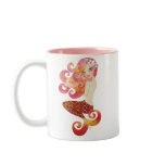 Coraleen, Mermaid in Pink mugs