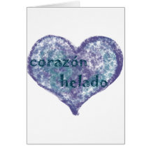 Corazon Helado Greeting Card