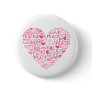 Corazon peace & love botones