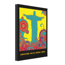 corcovado - rio de janeiro stretched canvas print