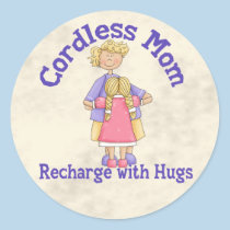 Cordless Mum stickers