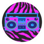 COREY TIGER 1980's RETRO BOOMBOX TIGER STRIPES stickers