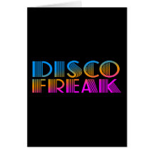 COREY TIGER 1980s RETRO DISCO FREAK MULTICOLOR Greeting Cards