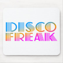 COREY TIGER 1980s RETRO DISCO FREAK MULTICOLOR Mouse Pad
