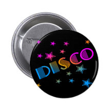 COREY TIGER 1980s RETRO DISCO STARS Pinback Buttons