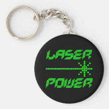 COREY TIGER 1980s RETRO LASER POWER Key Chain