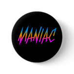 COREY TIGER 1980s RETRO MANIAC buttons