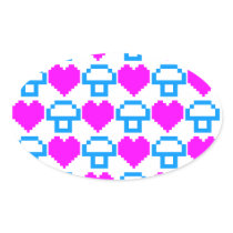 Corey Tiger 80s 8-bit Mushrooms Hearts