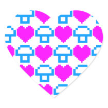 Corey Tiger 80s 8-bit Mushrooms Hearts