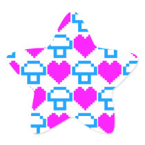 Corey Tiger 80s 8-bit Mushrooms Hearts