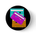 Corey Tiger 80s Cassette Tapes Pin buttons