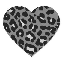 Corey Tiger 80s Leopard Spots (Grey) Sticker