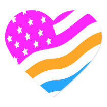 Corey Tiger 80s Neon American USA Flag