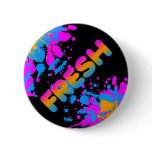 COREY TIGER 80s RETRO FRESH PAINT SPLATTER buttons