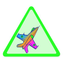 Corey Tiger 80s Retro Jet Fighter Plane