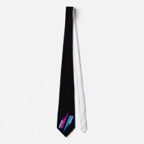 Corey Tiger 80's Retro Keytar Pink & Blue Ties