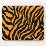 COREY TIGER 80's RETRO ORANGE BLACK STRIPES mousepads