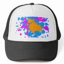 Corey Tiger 80s Retro Paint Splatter (Multicolor)