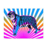 Corey Tiger 80s Retro Tiger Rising Sun postcards