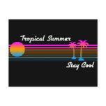 COREY TIGER '80s RETRO TROPICAL SUMMER STAY COOL postcards