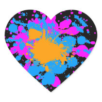 Corey Tiger 80s Splatter Paint